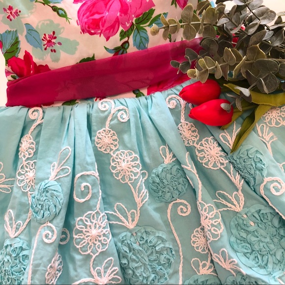 {Mabel & Moxie} whimsical floral dress - Picture 8 of 14